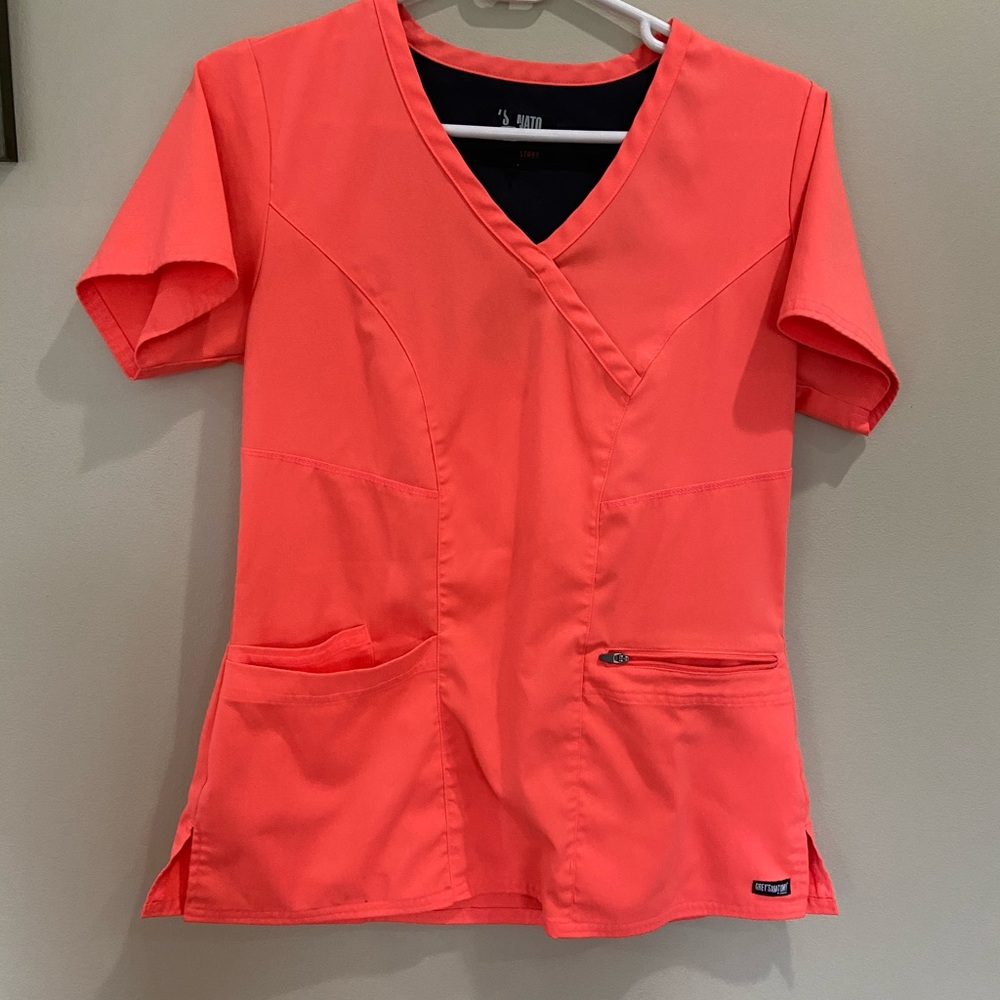 Small Neon Greys Anatomy Scrub Top